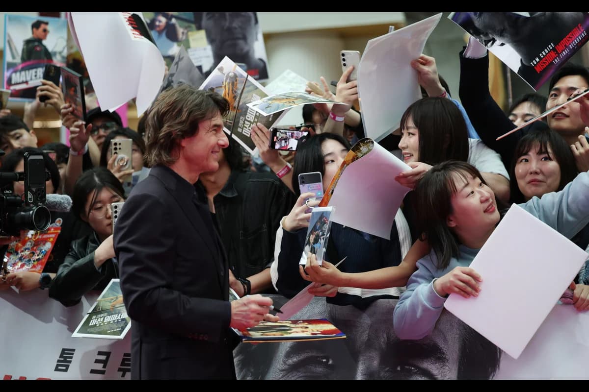 A Japanese Cartoon About Small Cute Creatures Opened at Number One in Korea. Tom Cruise's New Film Is Seventh on the Booking Board, With Cruise in Seoul to Sell It